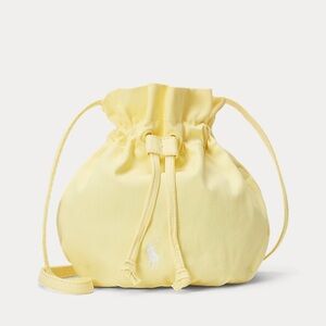 Big Pony Canvas Drawstring Bucket Bag